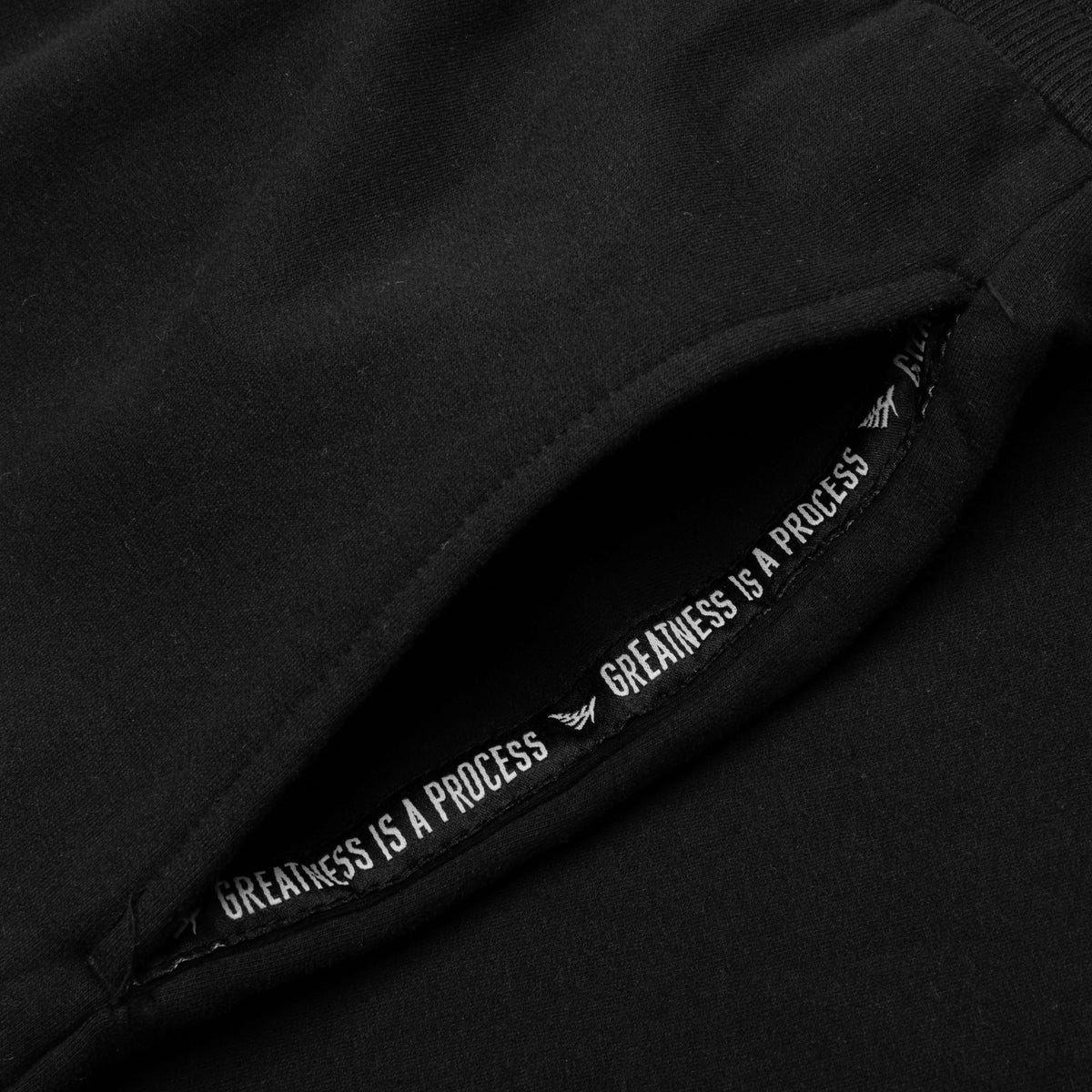 Garment Dyed Fleece Jogger - Black