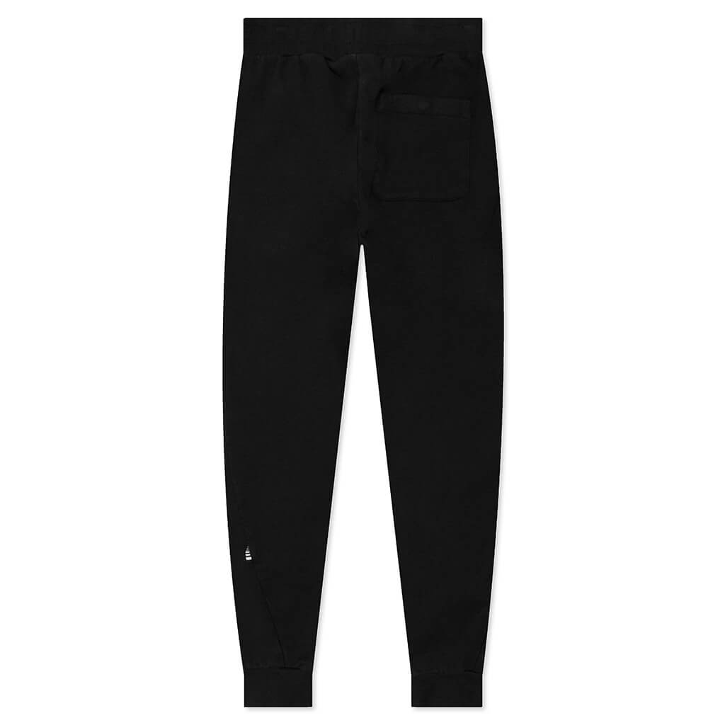 Garment Dyed Fleece Jogger - Black