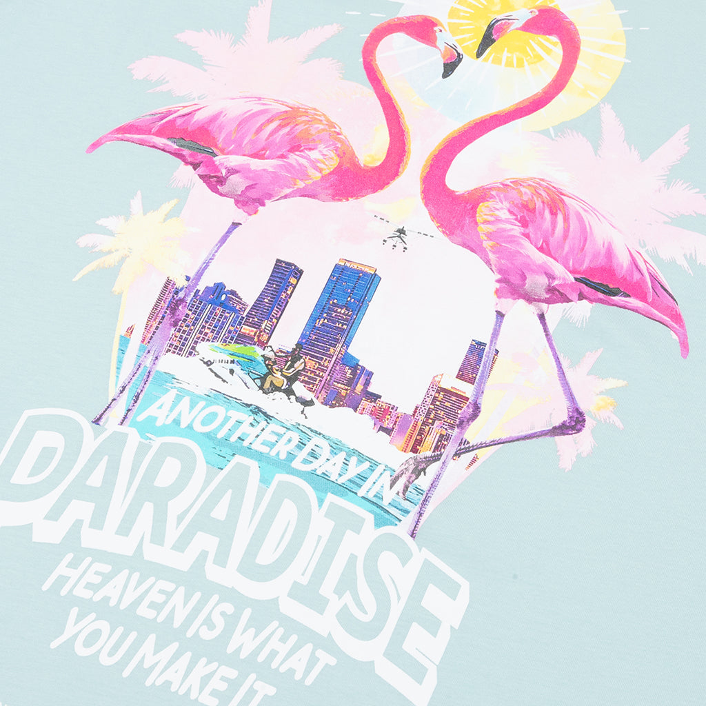 Pastel Paradise Tee - Powder Blue