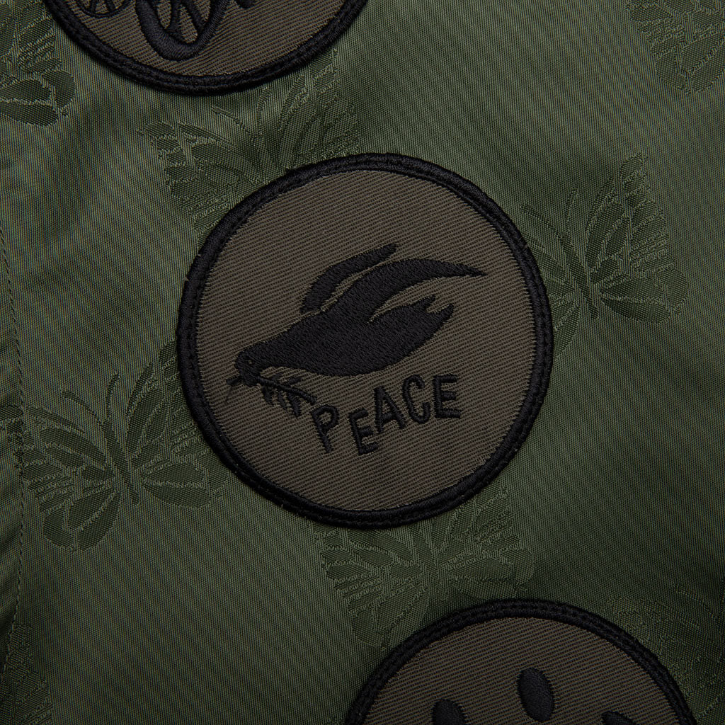 Papillon Jacquard Sateen Radio Vest - Olive