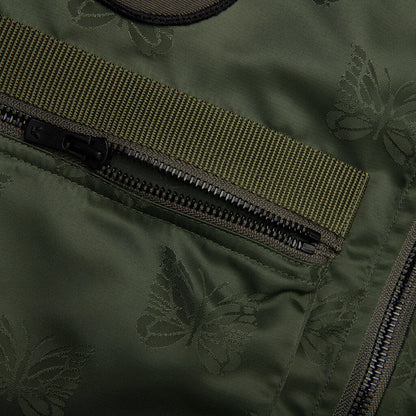 Papillon Jacquard Sateen Radio Vest - Olive