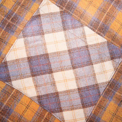 Patchwork Logo Flannel - Brown/Multi