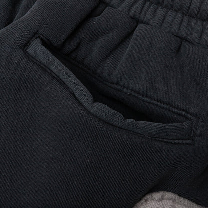 Patchwork Moto Short - Washed Black