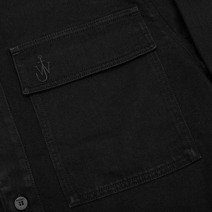 Patchwork Overshirt - Black