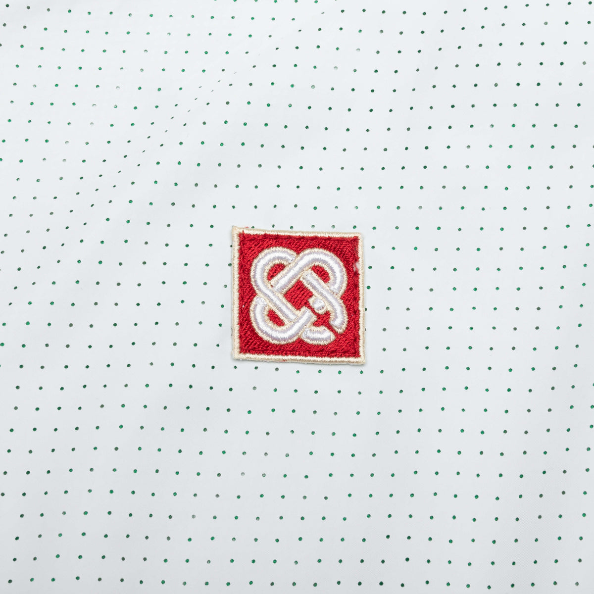Perforated Layered Track Jacket - White/Green