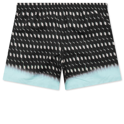 Printed Swim Shorts - Brown
