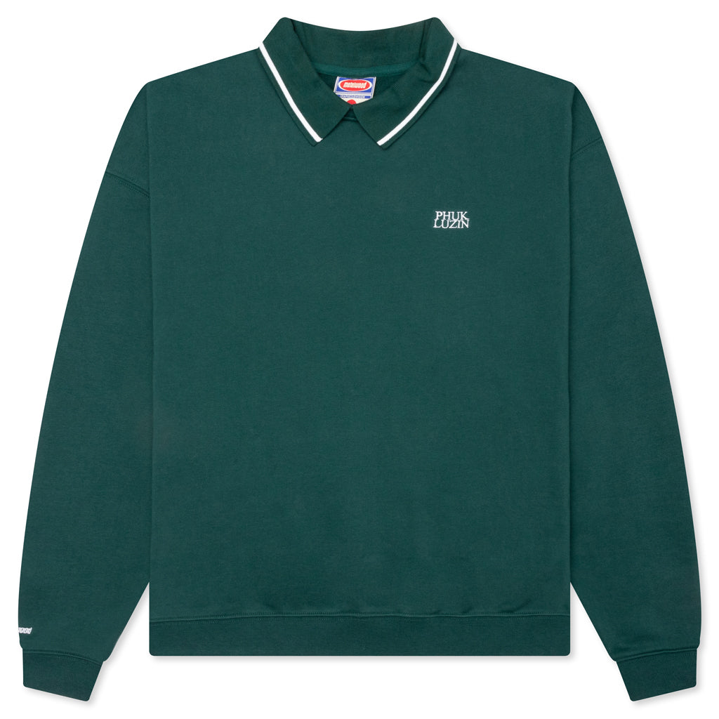 Phuk Luzin Collared Sweatshirt - Spruce