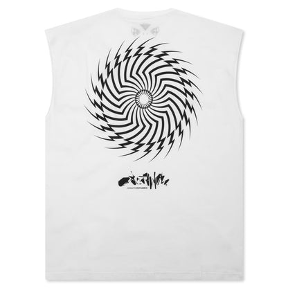 Pima Cotton Sleeveless Tee - White