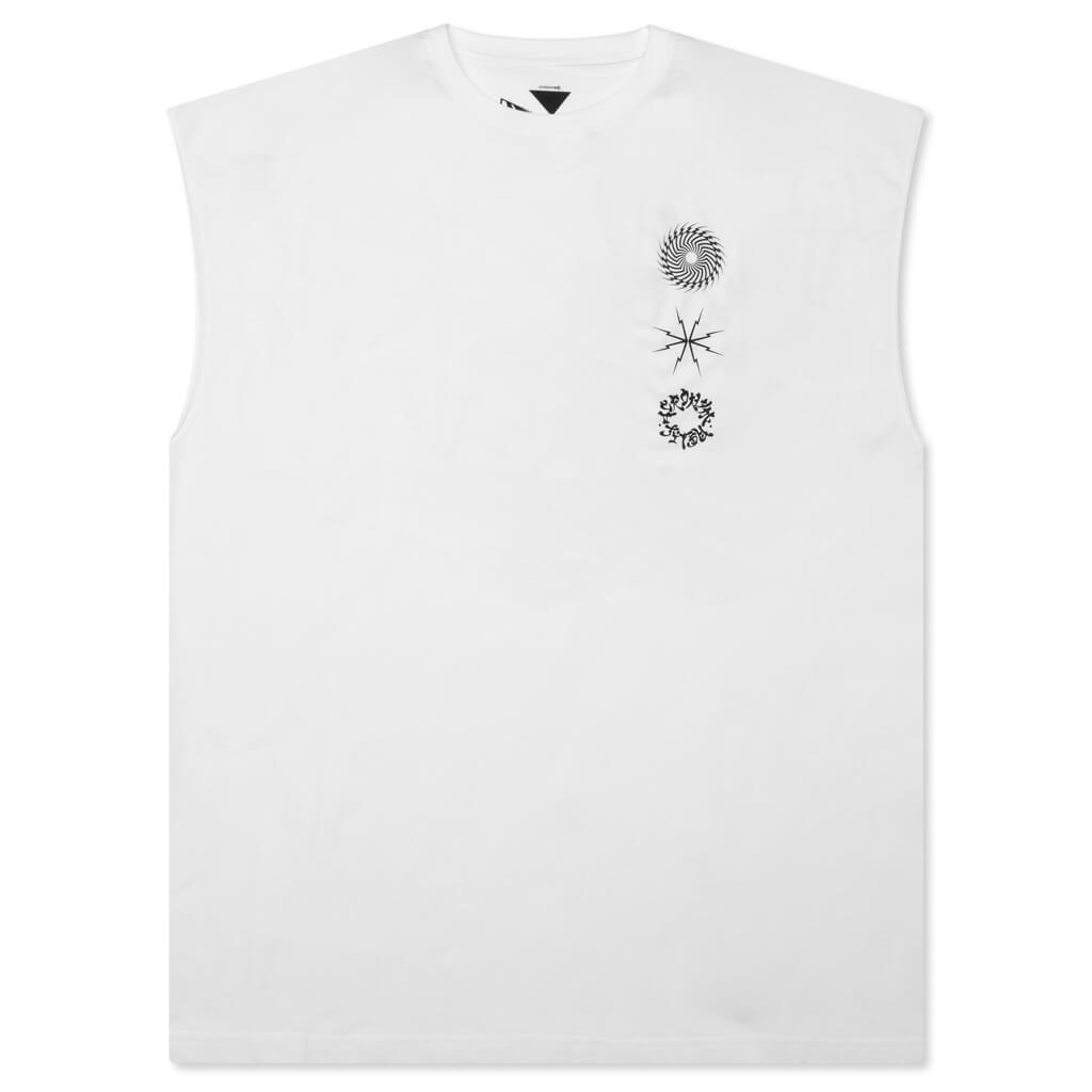 Pima Cotton Sleeveless Tee - White
