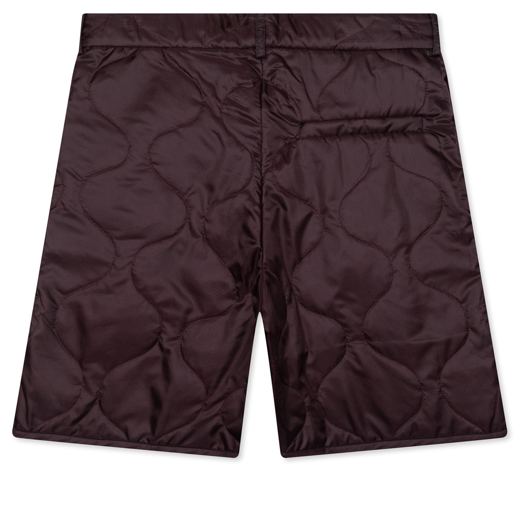 Pleaded Padded Shorts - Auburn