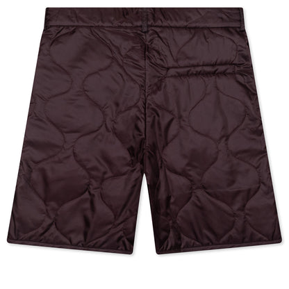 Pleaded Padded Shorts - Auburn