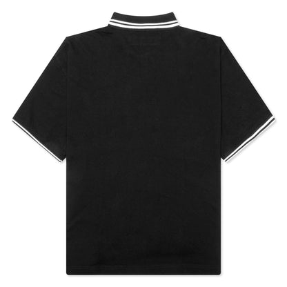 Pique Line S/S Polo Shirt - Black