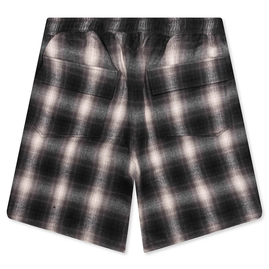 Plaid Logo Short - Black/Grey