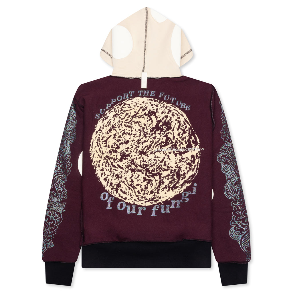 Planet Saving Information Fungi Edition 2: Critical Thought Mind Spores Hoodie - Brown