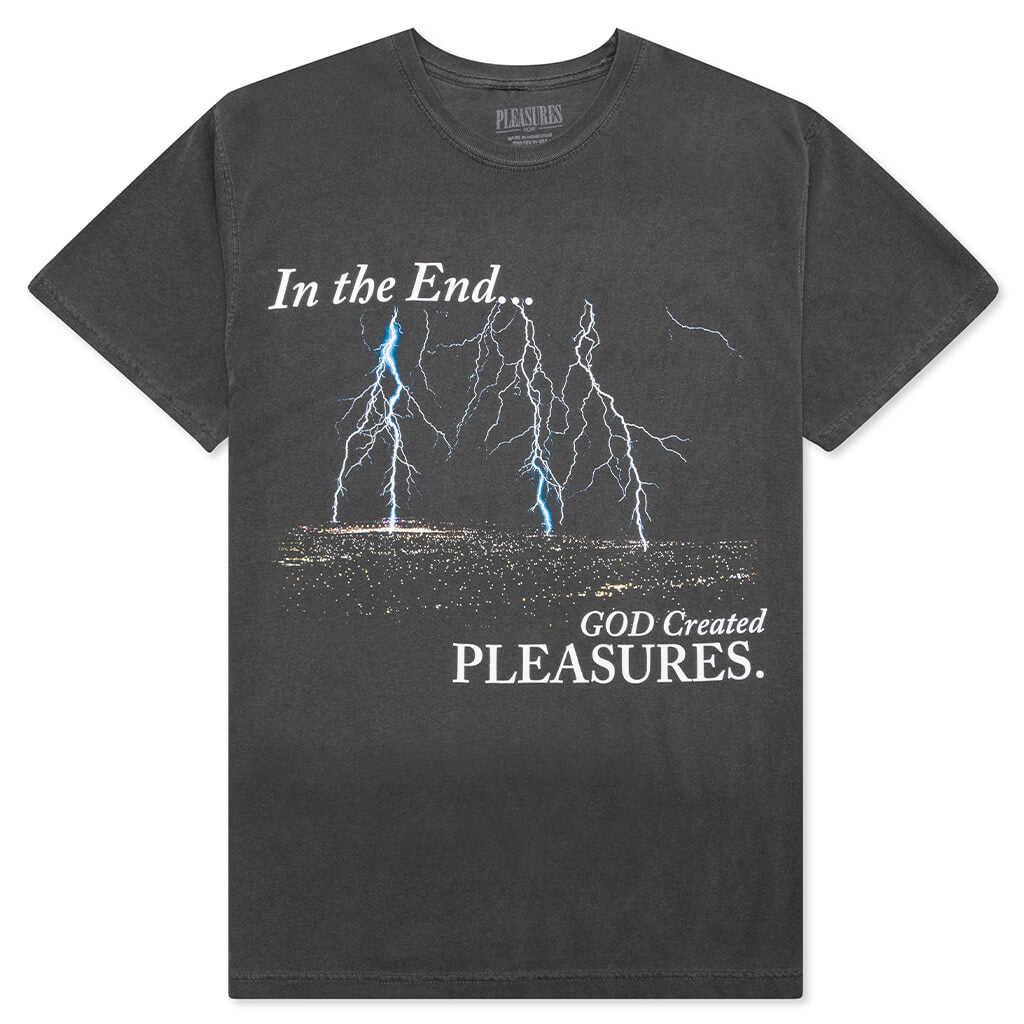 End Times Pigment Dye T-Shirt - Washed Black