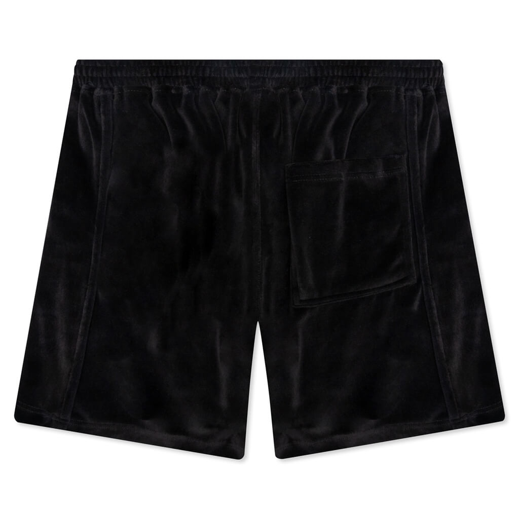 Party Animal Velour Shorts - Black