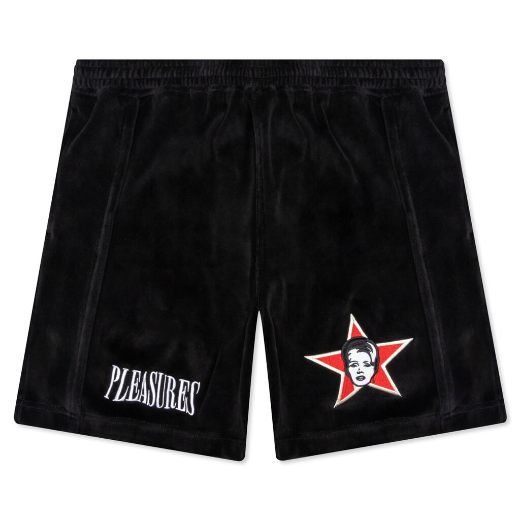 Party Animal Velour Shorts - Black