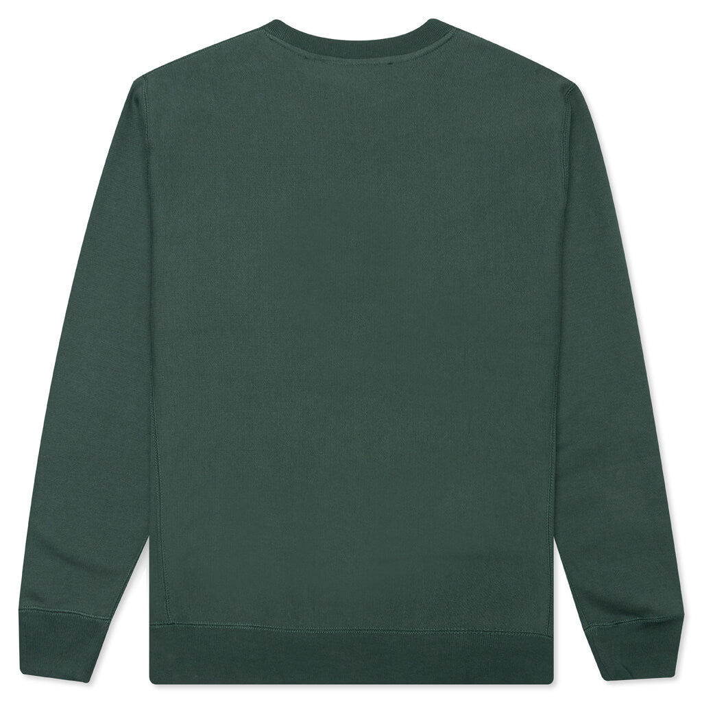 Thicc Applique Premium Crewneck - Alpine Green