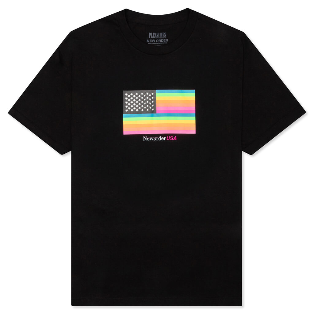 PLEASURES x New Order Concert Heavyweight Shirt - Black