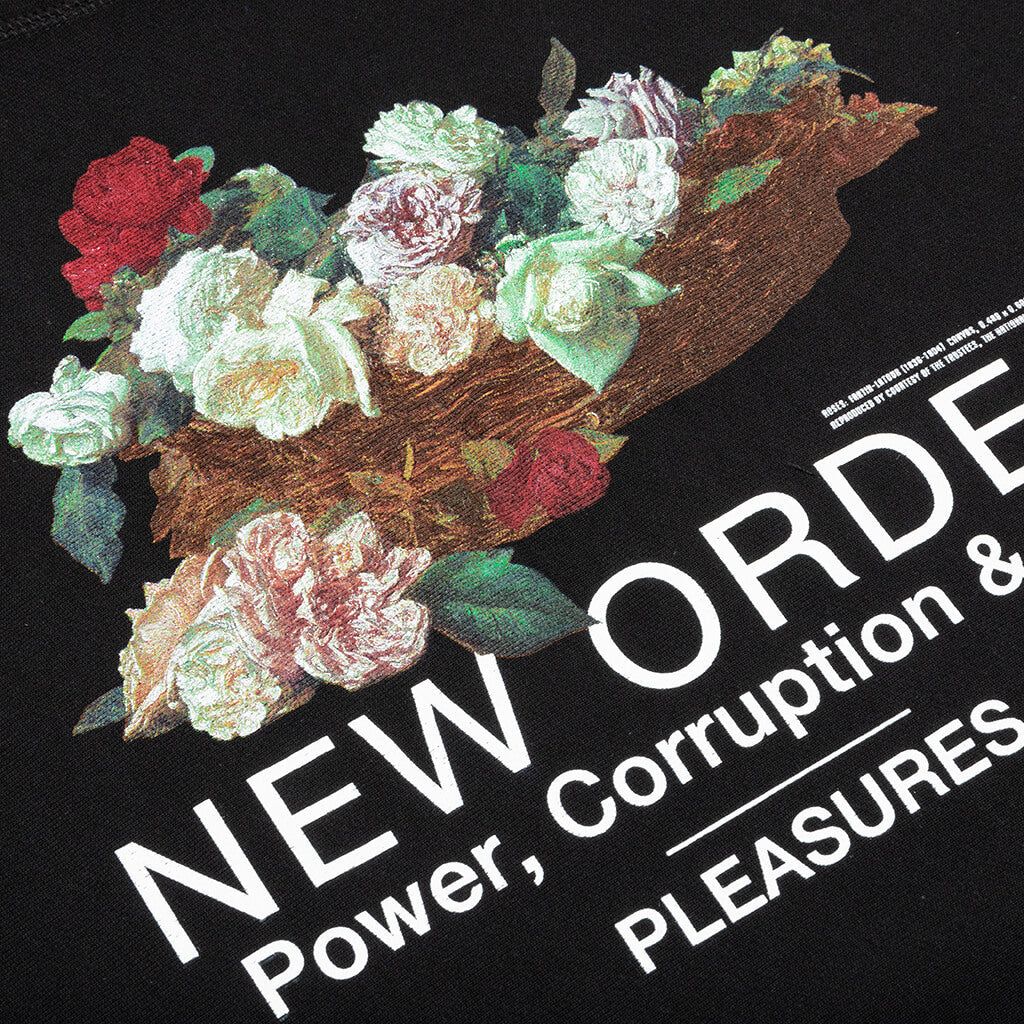 PLEASURES x New Order Power Premium Hoodie - Black