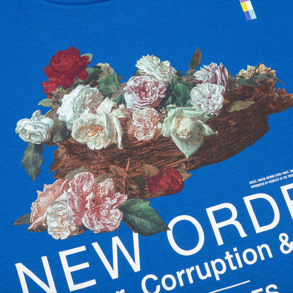 PLEASURES x New Order Power T-Shirt - Royal