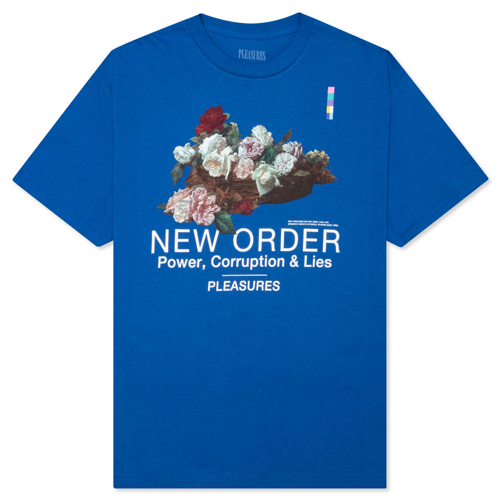 PLEASURES x New Order Power T-Shirt - Royal