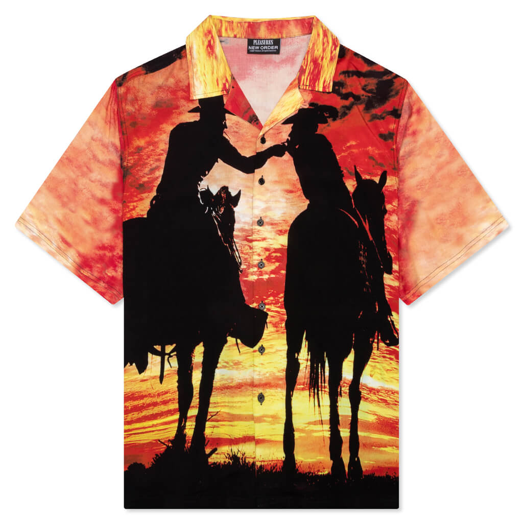 PLEASURES x New Order Regret Button Down - Red