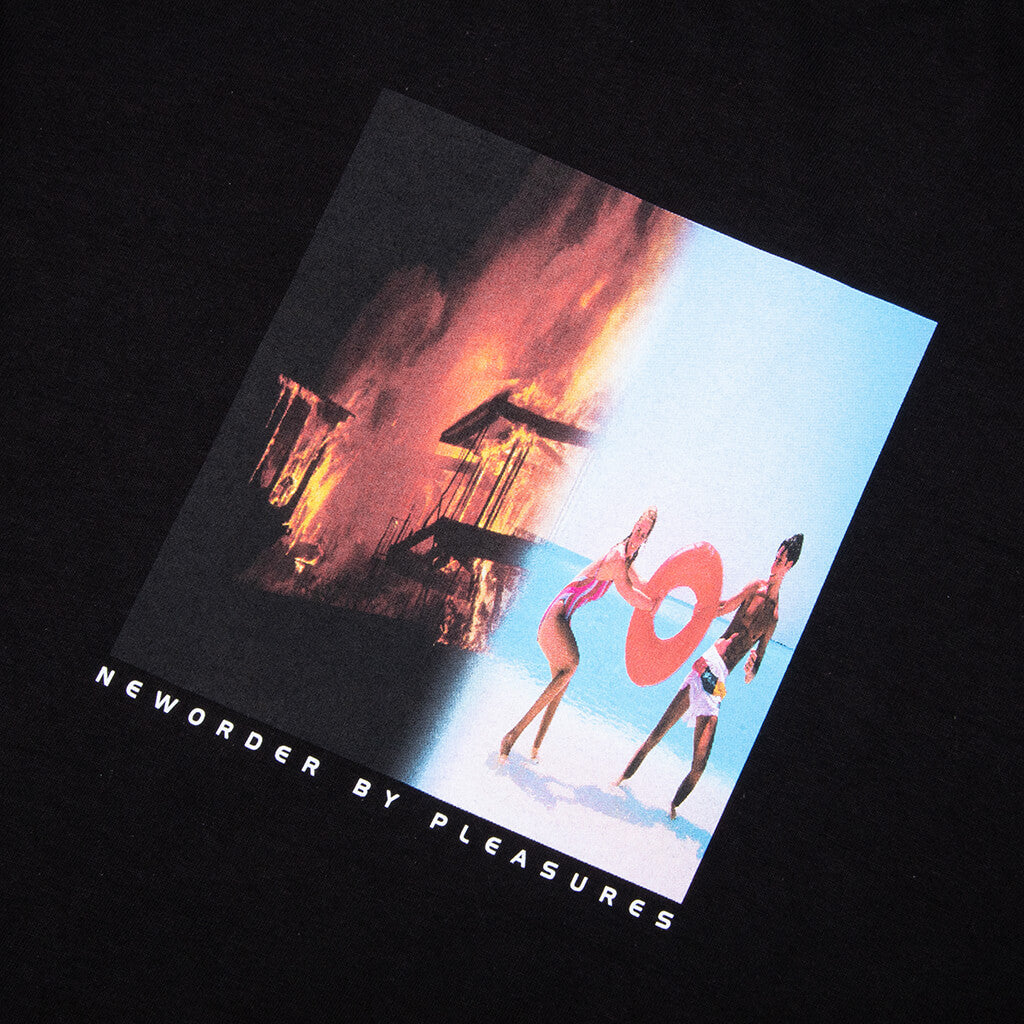 PLEASURES x New Order Republic L/S T-Shirt - Black