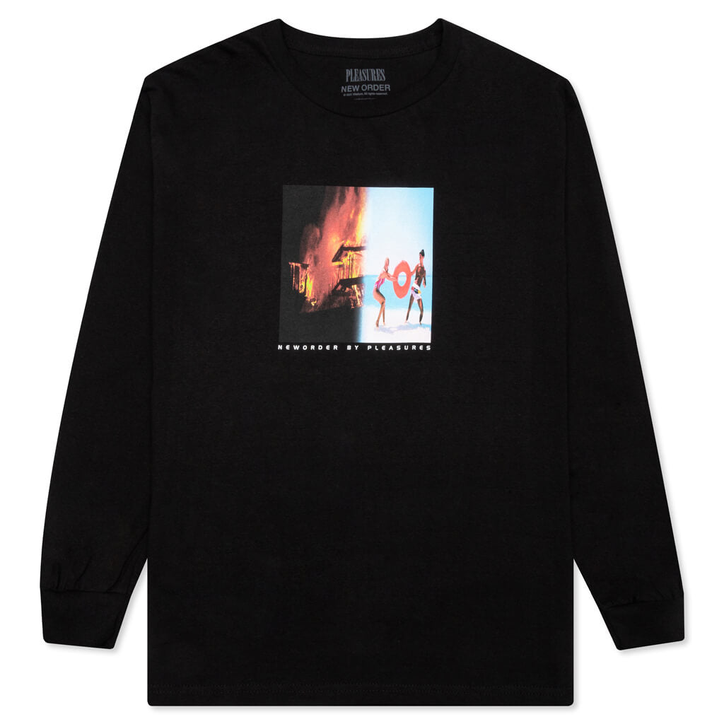 PLEASURES x New Order Republic L/S T-Shirt - Black