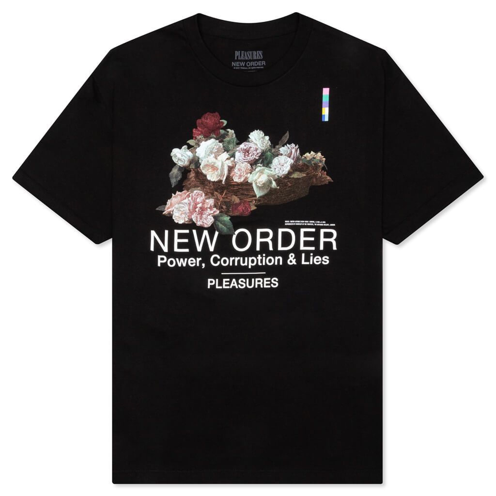 PLEASURES x New Order Power T-Shirt - Black