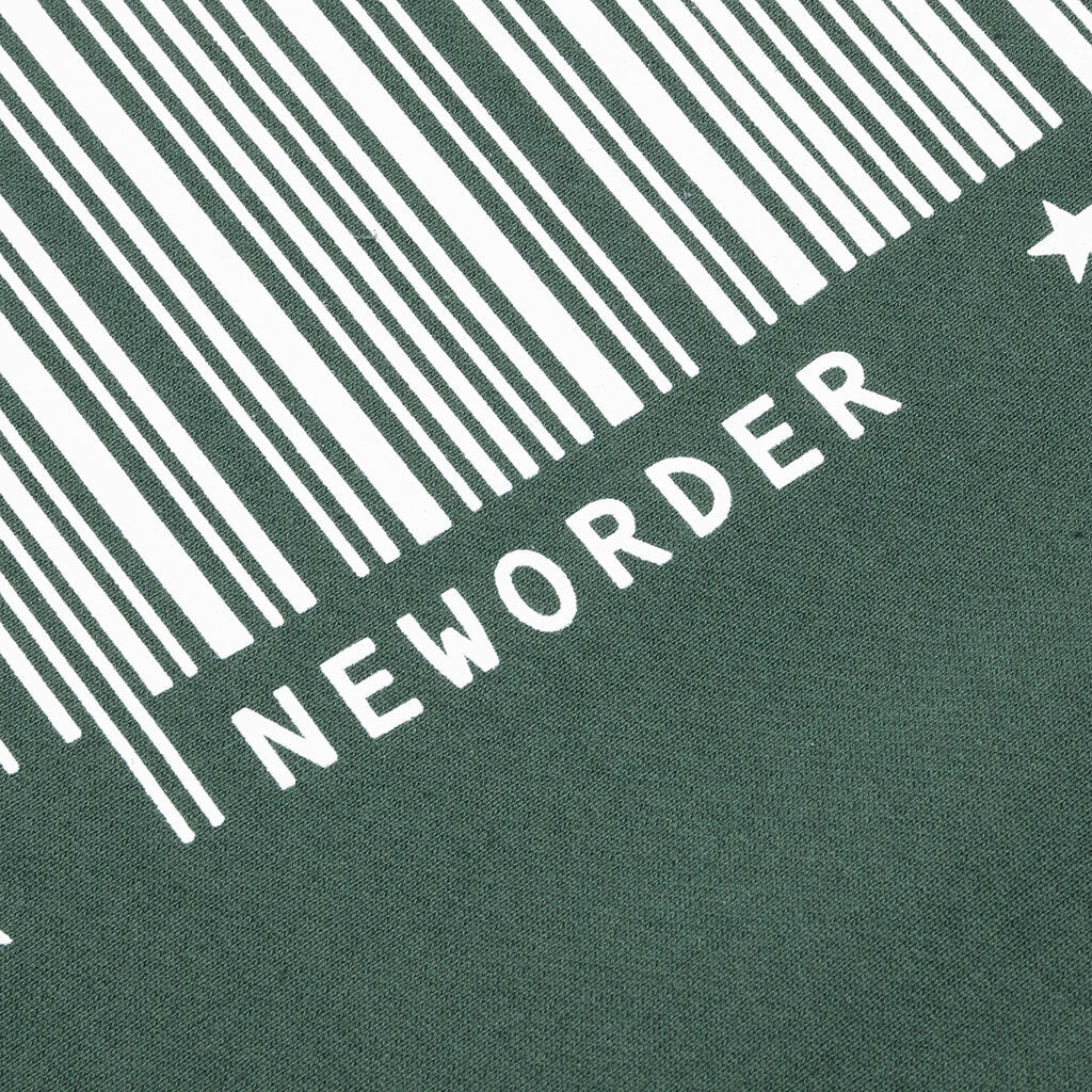 PLEASURES x New Order Republic Premium Hoodie - Alpine Green