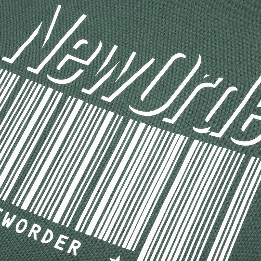 PLEASURES x New Order Republic Premium Hoodie - Alpine Green