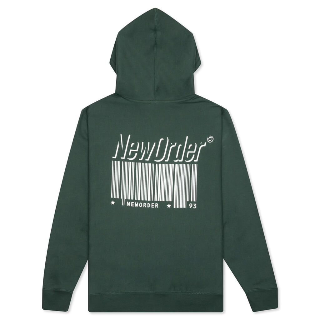 PLEASURES x New Order Republic Premium Hoodie - Alpine Green