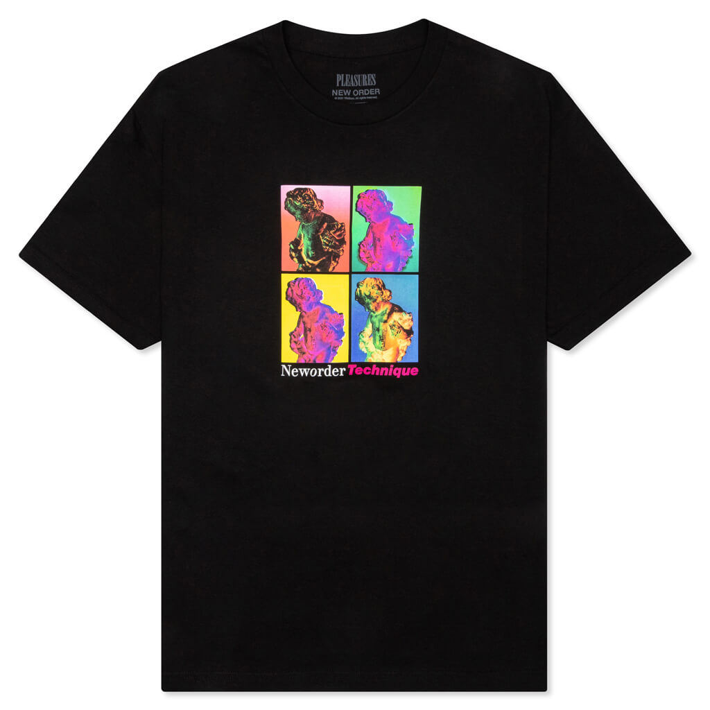 PLEASURES x New Order Technique T-Shirt - Black