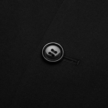Plus Tailored Wool Blend Blazer - Black