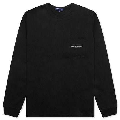 Pocket Logo L/S T-Shirt - Black