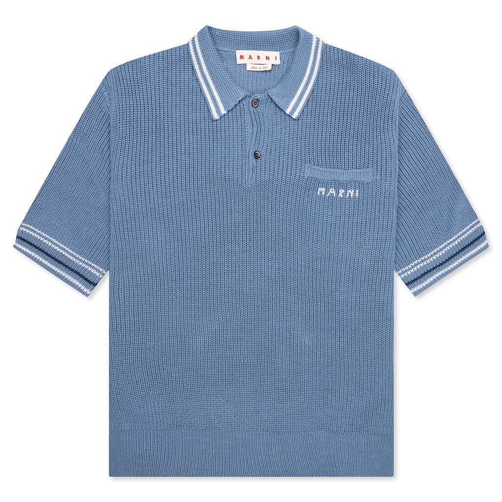 Knitted Polo Neck - Opal
