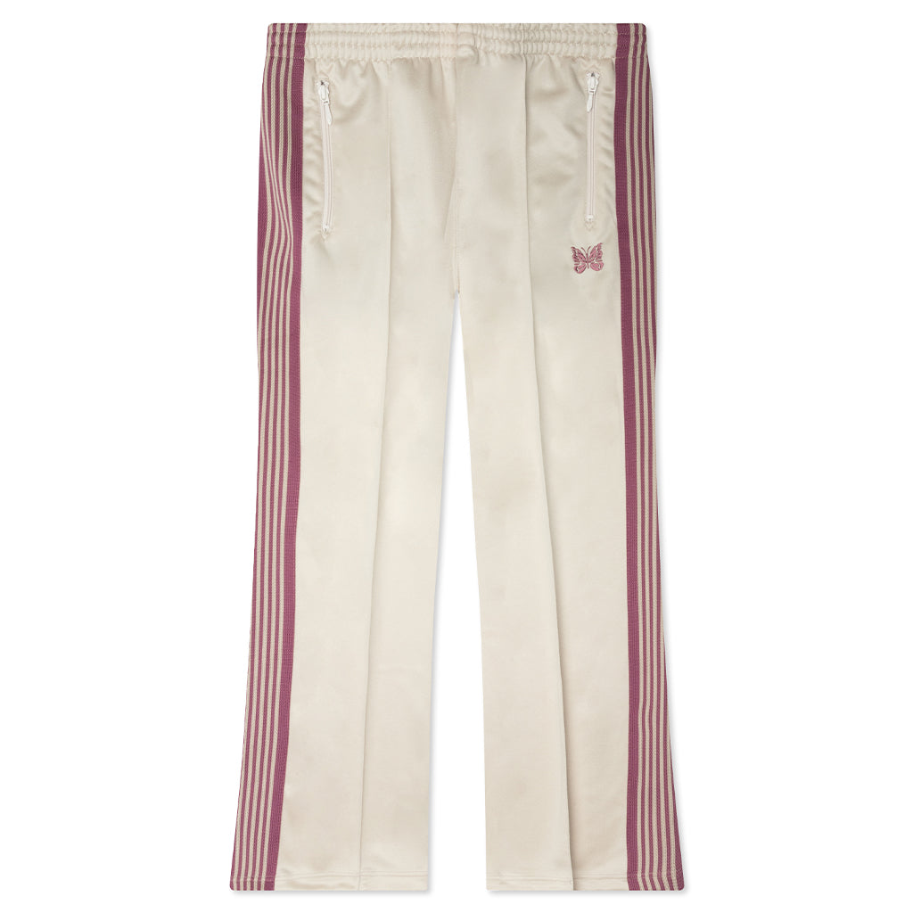 Poly Smooth Boot-Cut Track Pant - Ivory