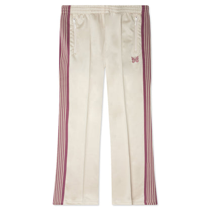Poly Smooth Boot-Cut Track Pant - Ivory