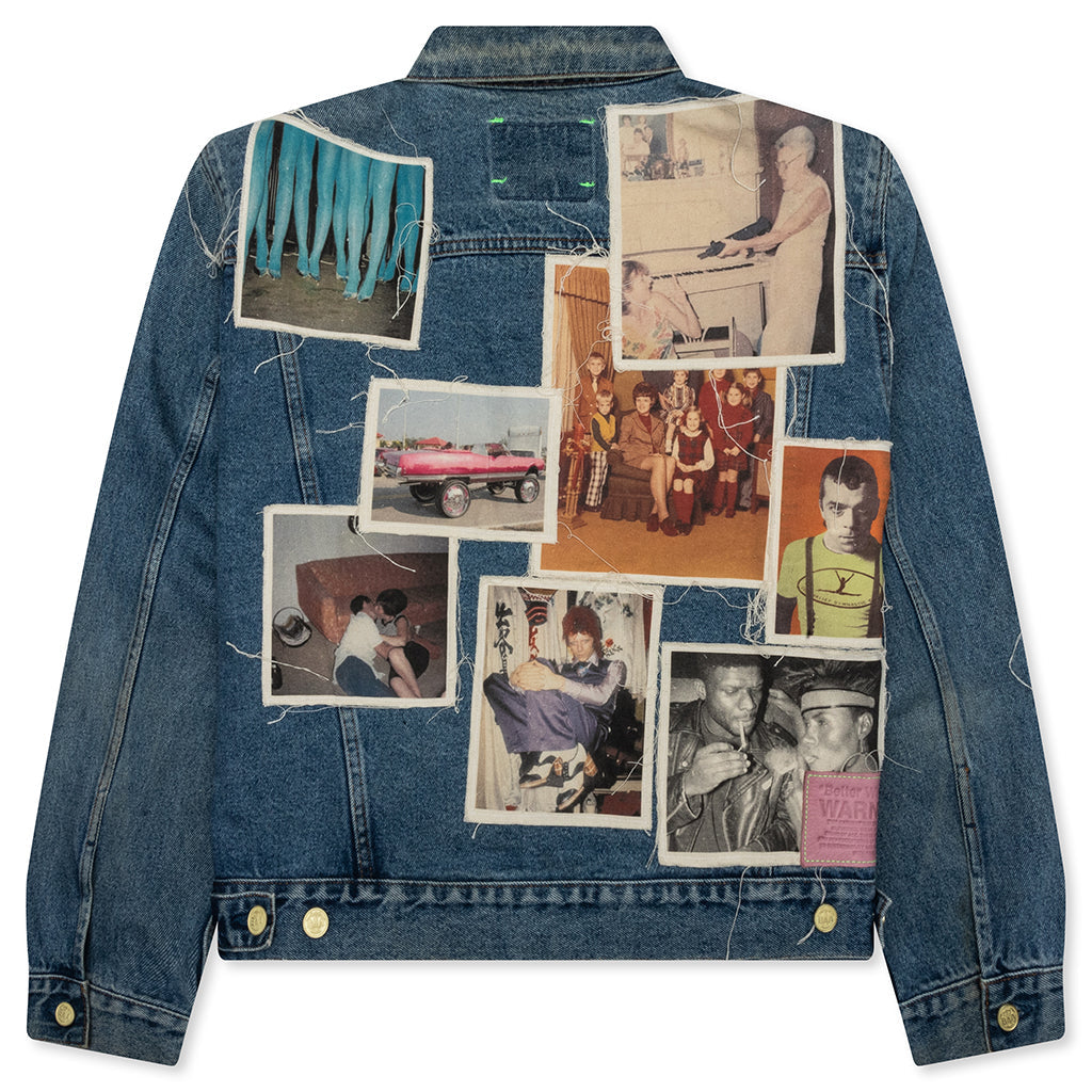 Portrait Denim Jacket - Multi