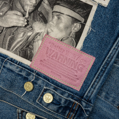 Portrait Denim Jacket - Multi