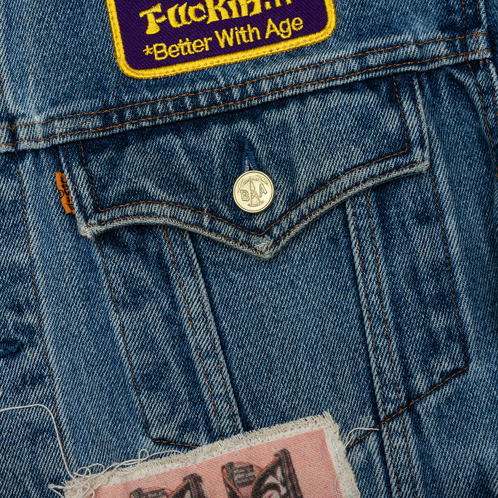Portrait Denim Jacket - Multi