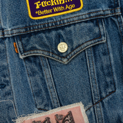 Portrait Denim Jacket - Multi