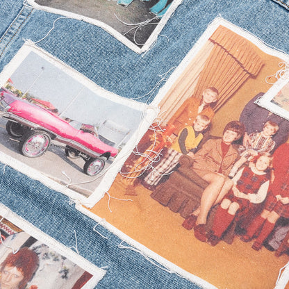 Portrait Denim Jacket - Multi