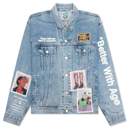 Portrait Denim Jacket - Multi