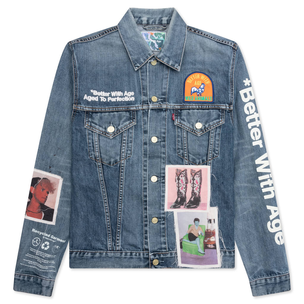 Portrait Denim Jacket - Multi