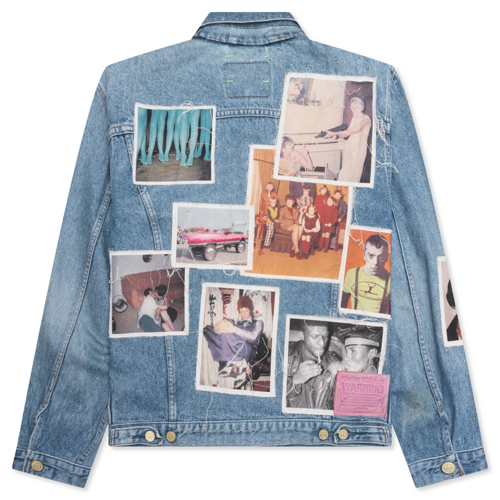 Portrait Denim Jacket - Multi
