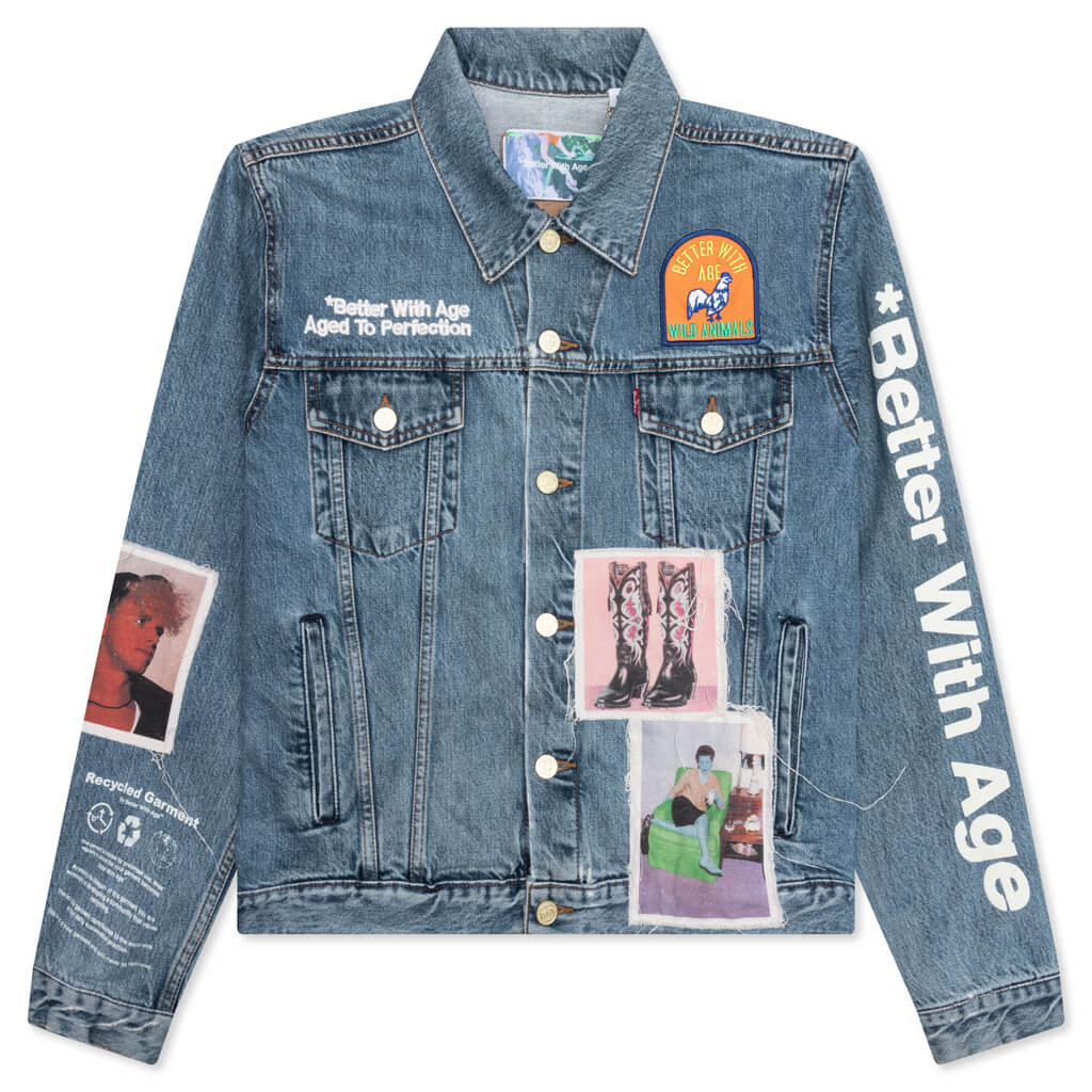 Portrait Denim Jacket - Multi
