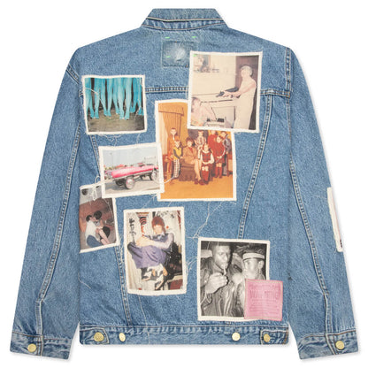 Portrait Denim Jacket - Multi