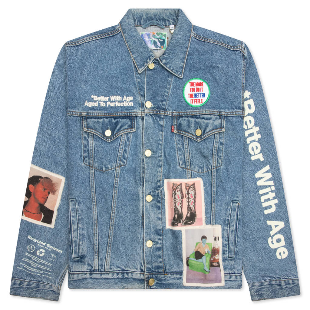 Portrait Denim Jacket - Multi